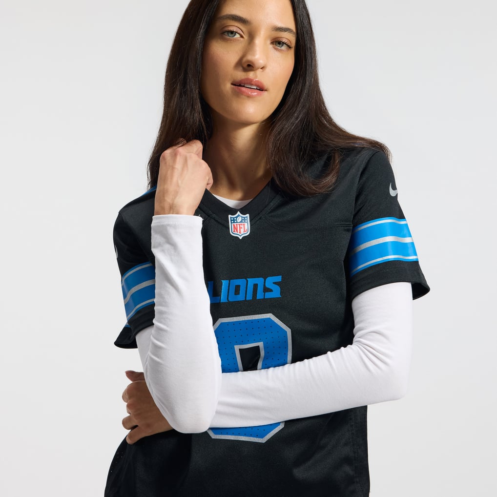 Women's Detroit Lions Jahmyr Gibbs Nike Black 2nd Alternate Game Player Jersey - Image 10