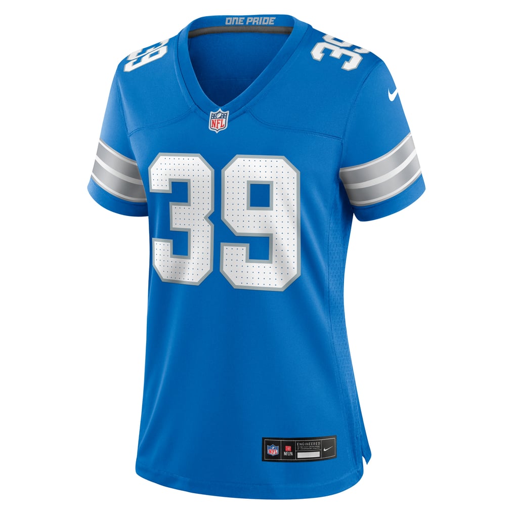 Women's Detroit Lions Jake Bates Nike  Blue Team Game Jersey - Image 3