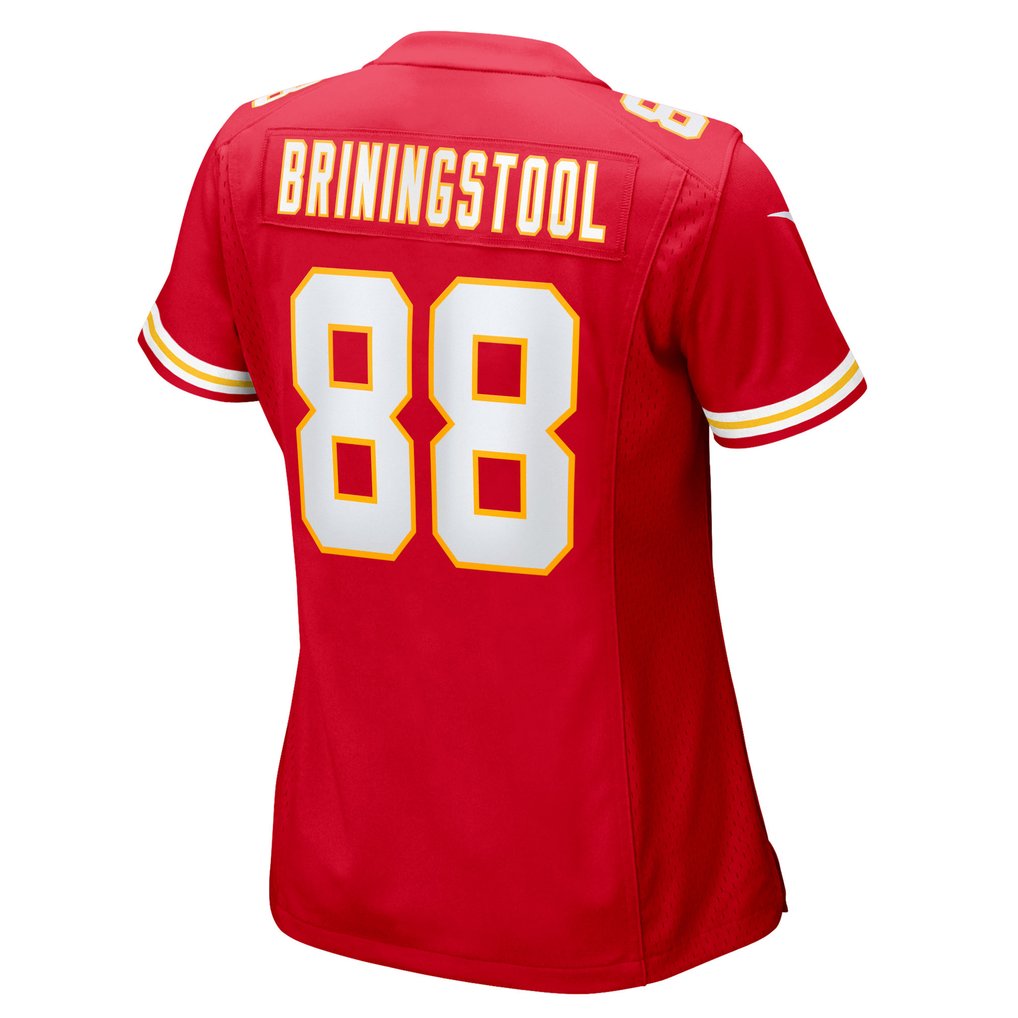 Women's Kansas City Chiefs Jake Briningstool Nike  Red Team Game Jersey - Image 4