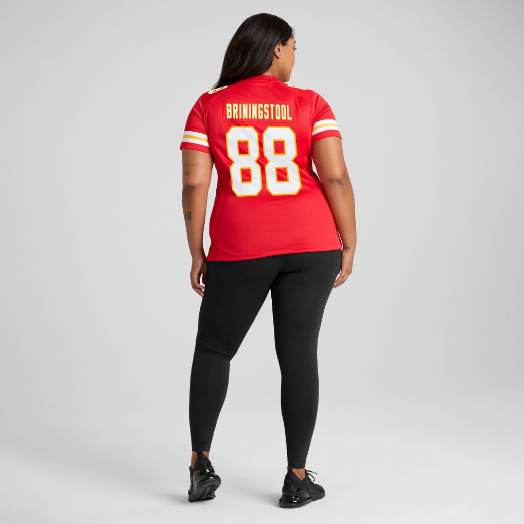 Women's Kansas City Chiefs Jake Briningstool Nike  Red Team Game Jersey - Image 8