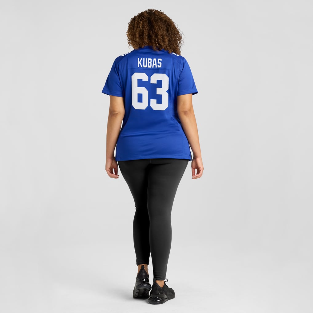 Women's New York Giants Jake Kubas Nike  Royal  Game Jersey - Image 8