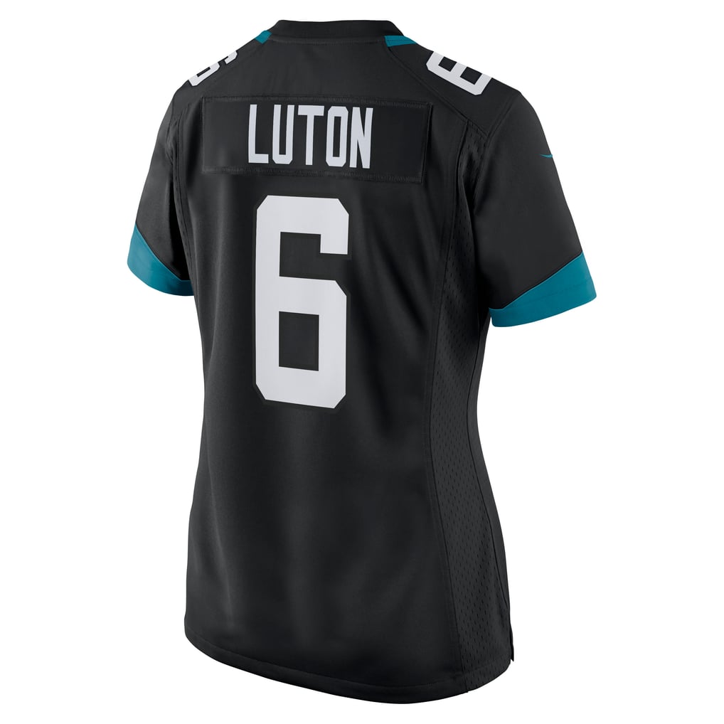 Women's Jacksonville Jaguars Jake Luton Nike Black Game Jersey - Image 4