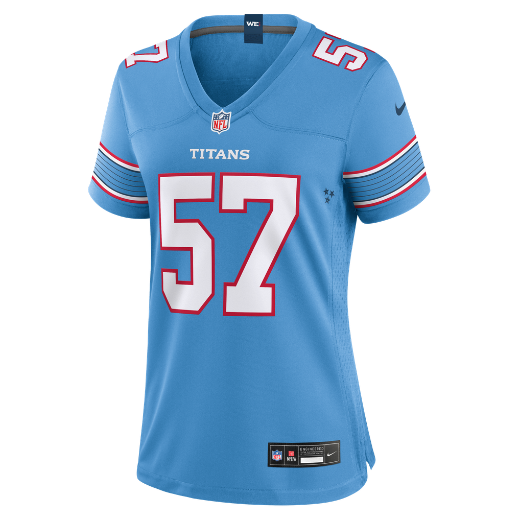 Women's Tennessee Titans Jake Martin Nike Light Blue Team Game Jersey - Image 3