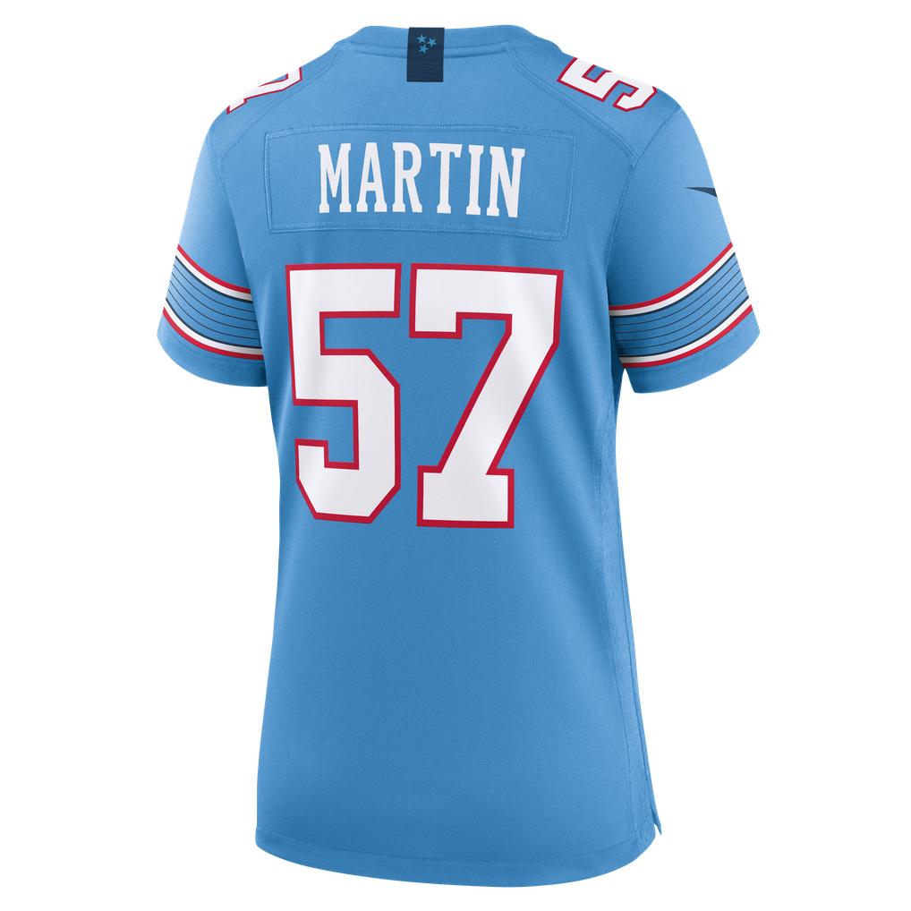 Women's Tennessee Titans Jake Martin Nike Light Blue Team Game Jersey - Image 4