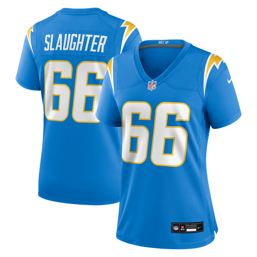 Women's Los Angeles Chargers Jake Slaughter Nike  Powder Blue Team Game Jersey - Image 2