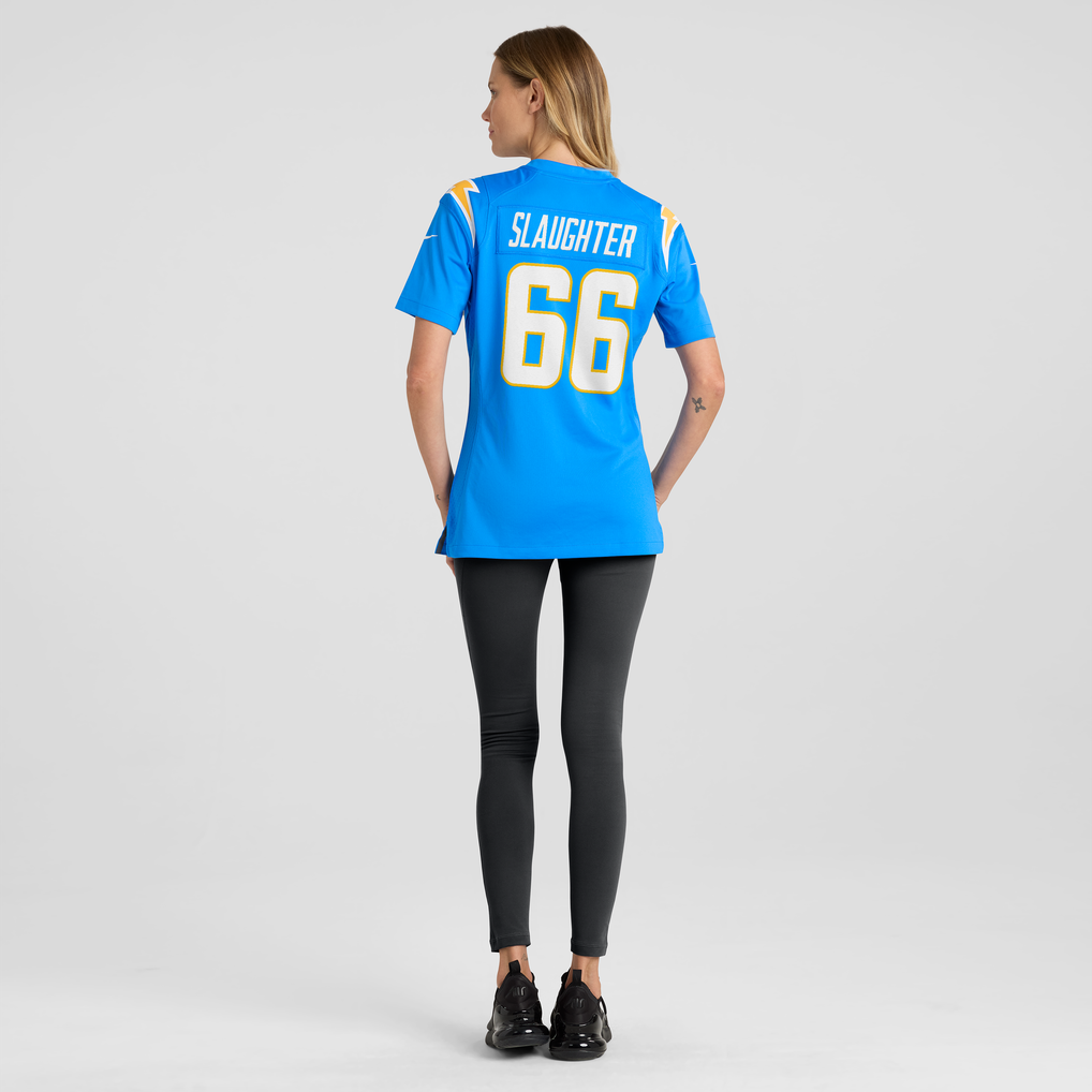 Women's Los Angeles Chargers Jake Slaughter Nike  Powder Blue Team Game Jersey - Image 4