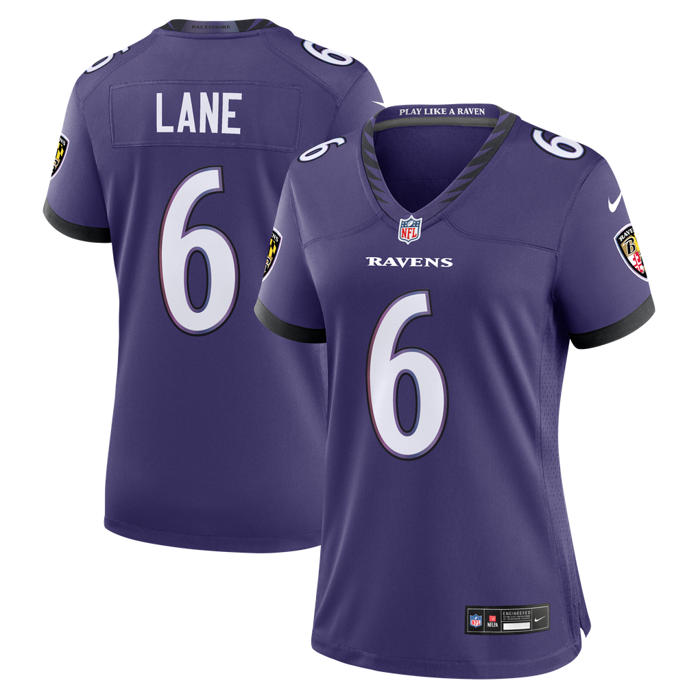 Women's Baltimore Ravens Ja'Kobi Lane Nike Purple Team Game Jersey