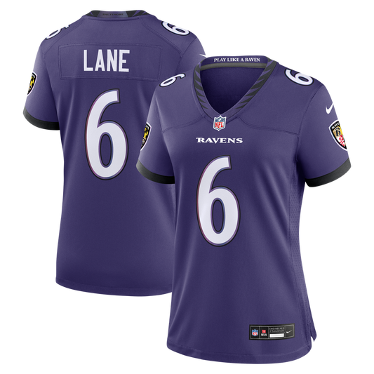 Women's Baltimore Ravens Ja'Kobi Lane Nike Purple Team Game Jersey