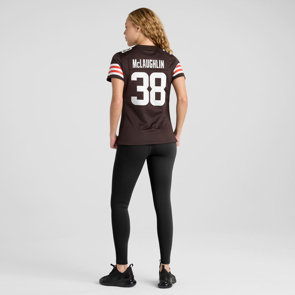 Women's Cleveland Browns Jaleel McLaughlin Nike Brown Team Game Jersey - Image 4