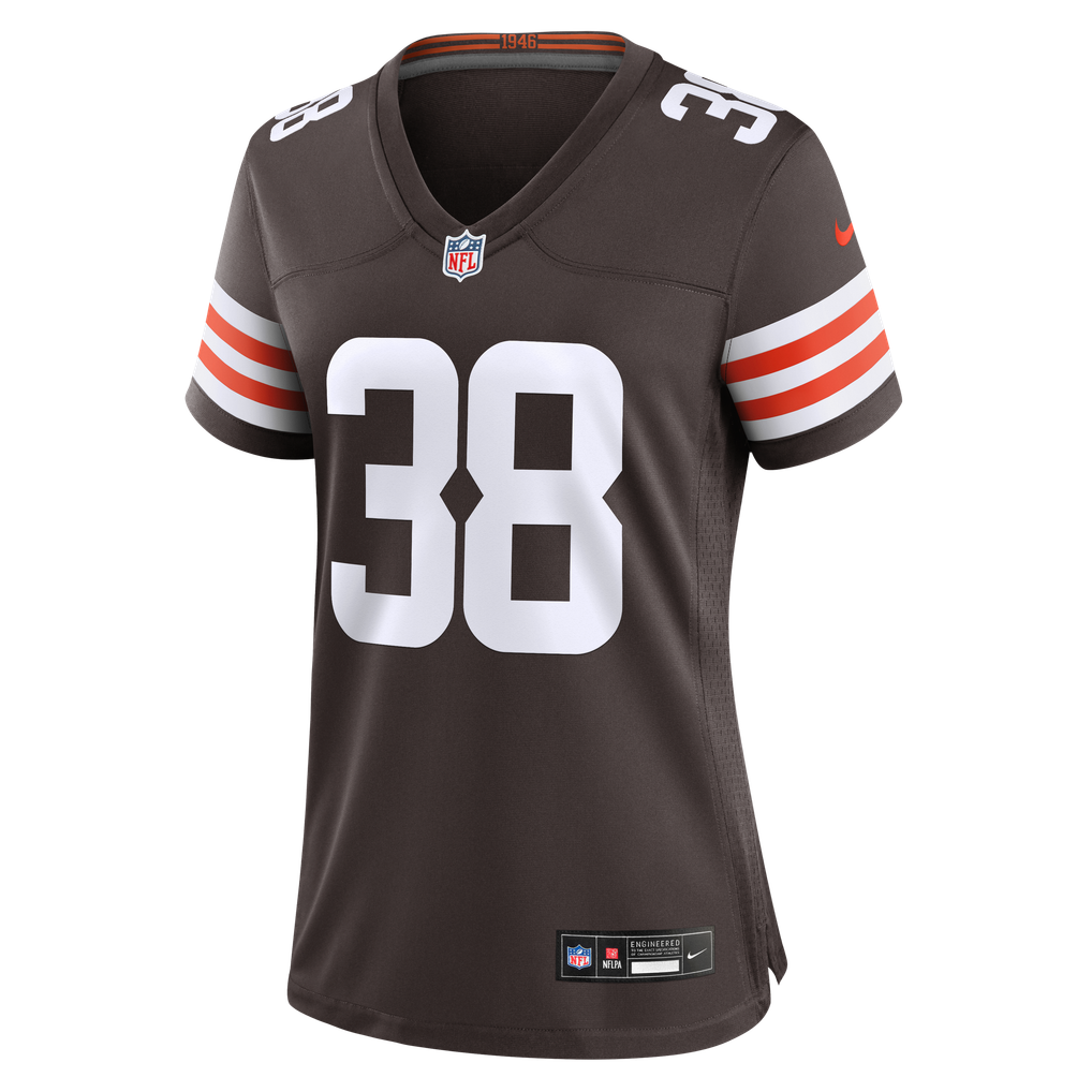 Women's Cleveland Browns Jaleel McLaughlin Nike Brown Team Game Jersey - Image 7