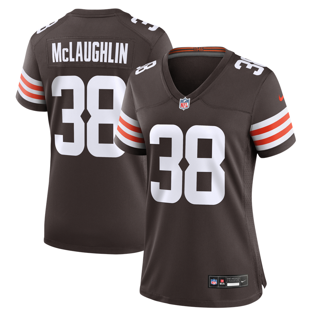 Women's Cleveland Browns Jaleel McLaughlin Nike Brown Team Game Jersey - Image 1