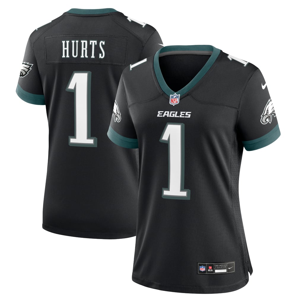 Women's Philadelphia Eagles Jalen Hurts Nike Black Alternate Game Jersey - Image 1