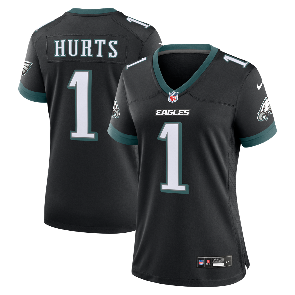 Women's Philadelphia Eagles Jalen Hurts Nike  Black Alternate Game Jersey - Image 2