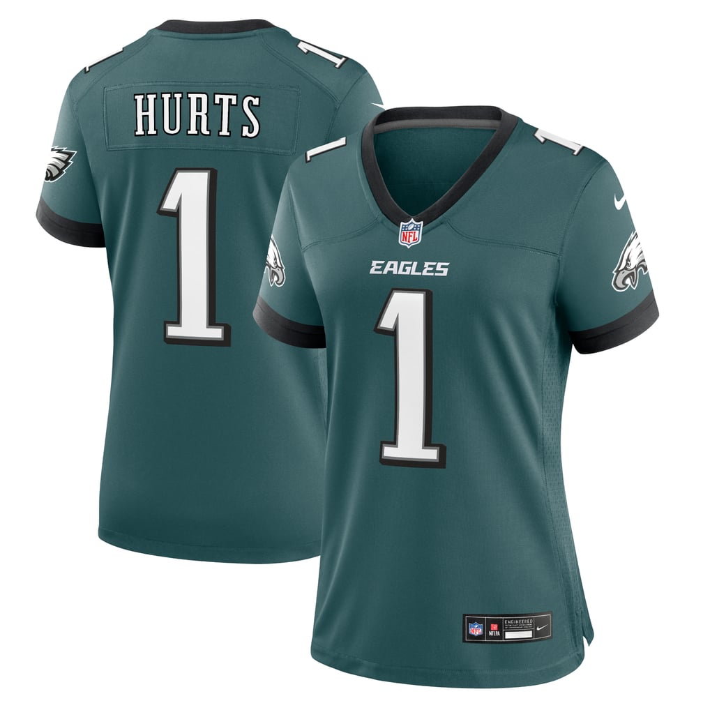 Women's Philadelphia Eagles Jalen Hurts Nike Midnight Green Team Game Jersey - Image 2