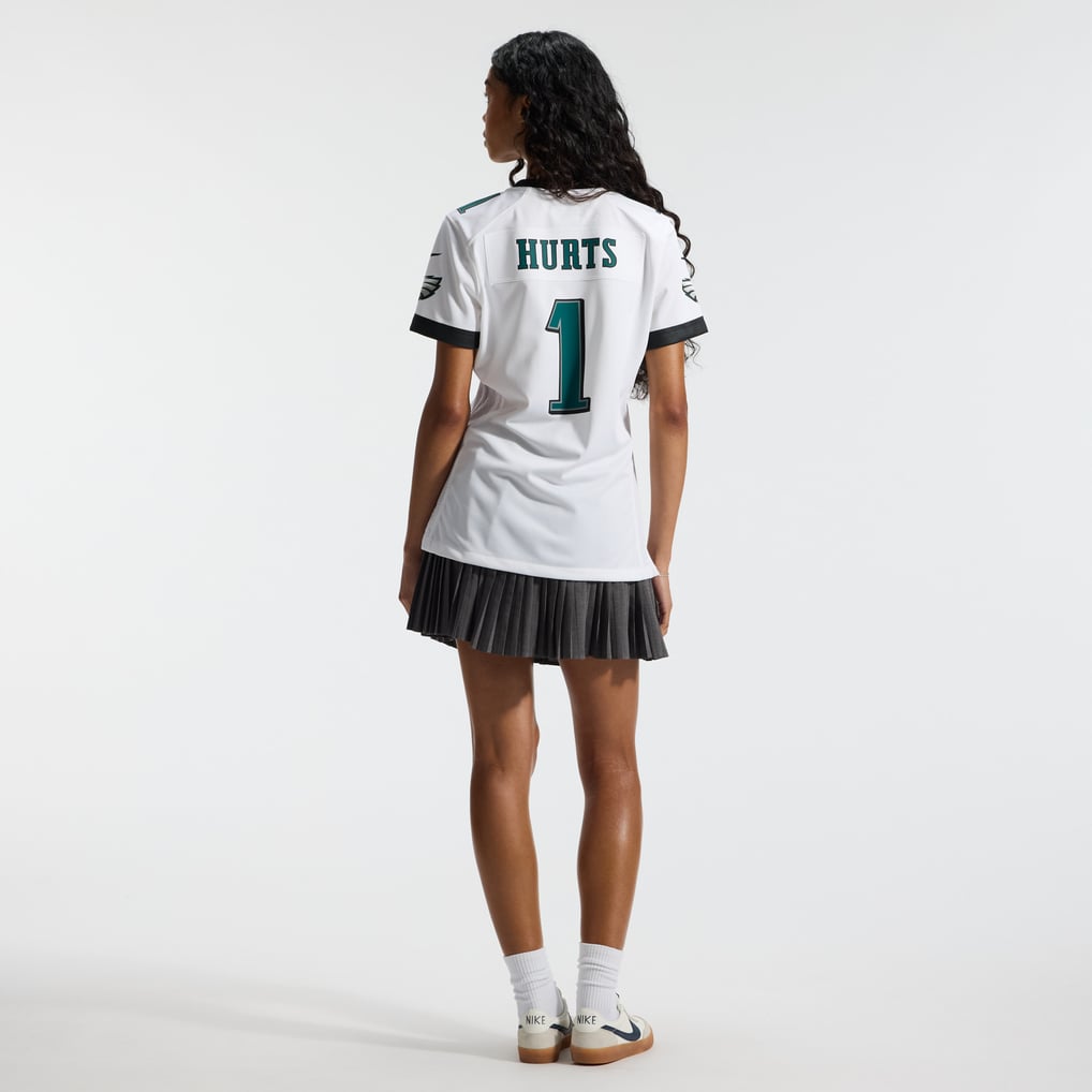 Women's Philadelphia Eagles Jalen Hurts Nike  White Game Jersey - Image 6