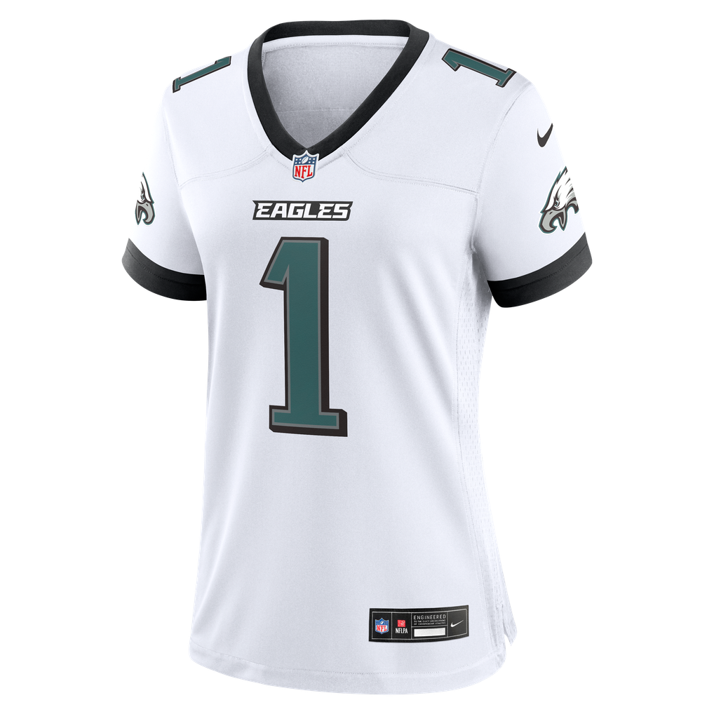 Women's Philadelphia Eagles Jalen Hurts Nike  White Game Jersey - Image 7
