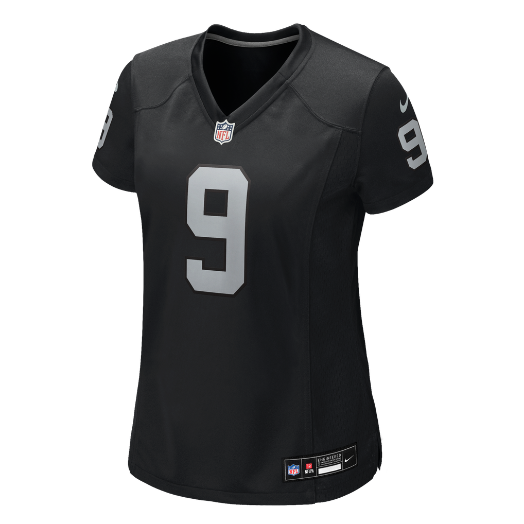 Women's Las Vegas Raiders Jalen Nailor Nike Black Team Game Jersey - Image 7