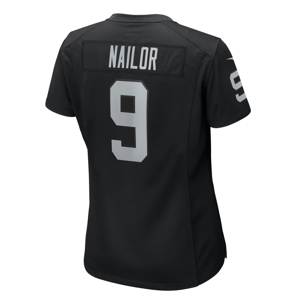 Women's Las Vegas Raiders Jalen Nailor Nike Black Team Game Jersey - Image 8