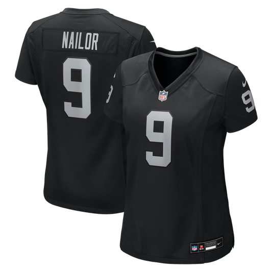 Women's Las Vegas Raiders Jalen Nailor Nike Black Team Game Jersey - Image 1