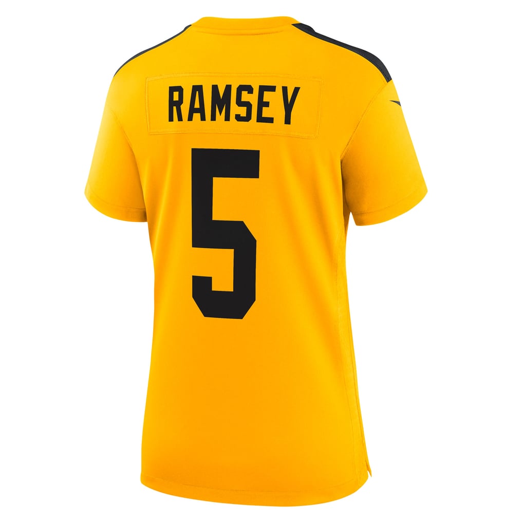 Women's Pittsburgh Steelers Jalen Ramsey Nike Gold Alternate 1933 Throwback Game Jersey - Image 4