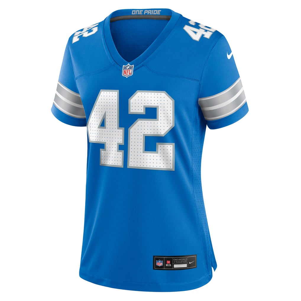 Women's Detroit Lions Jalen Reeves-Maybin Nike  Blue Team Game Jersey - Image 3