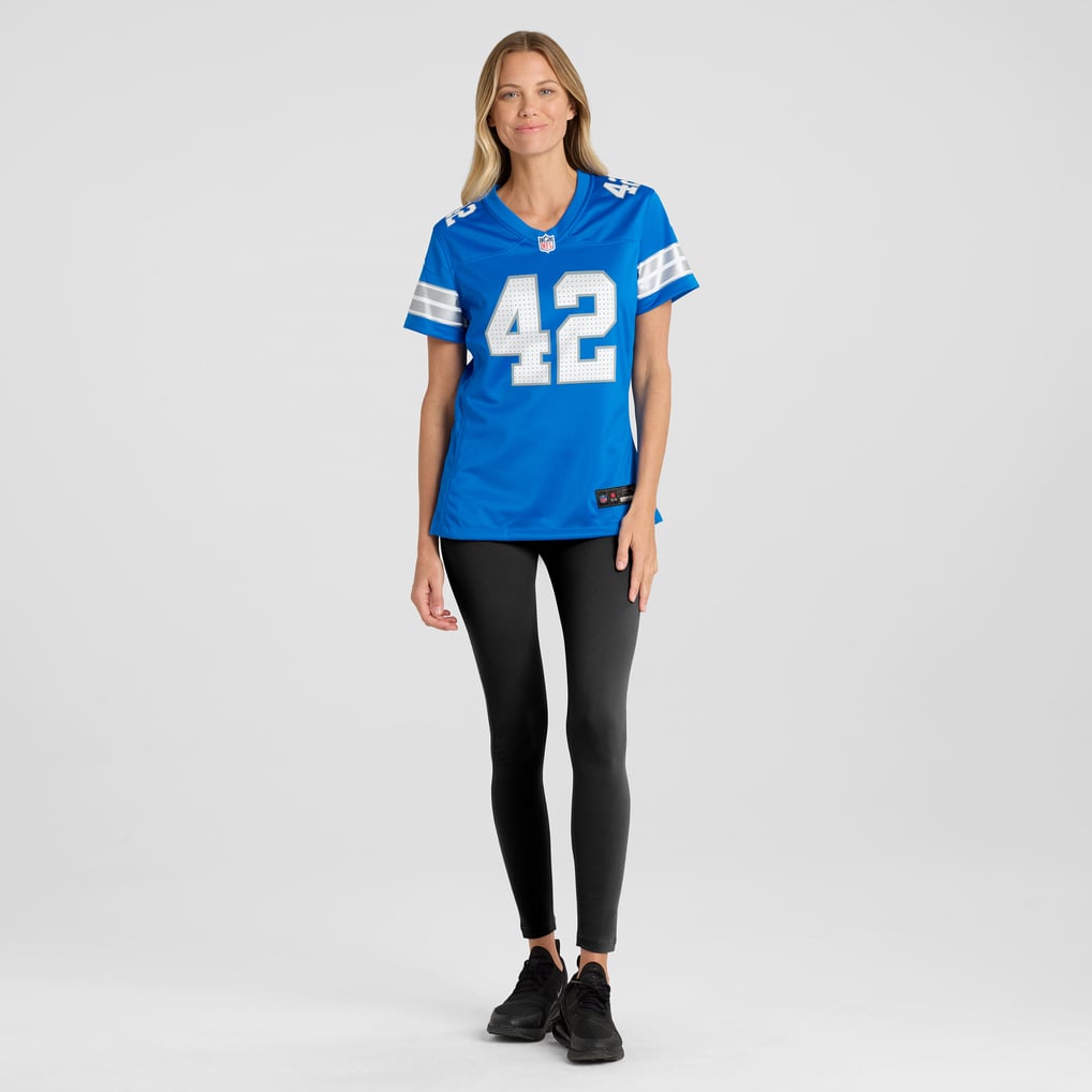 Women's Detroit Lions Jalen Reeves-Maybin Nike  Blue Team Game Jersey - Image 5