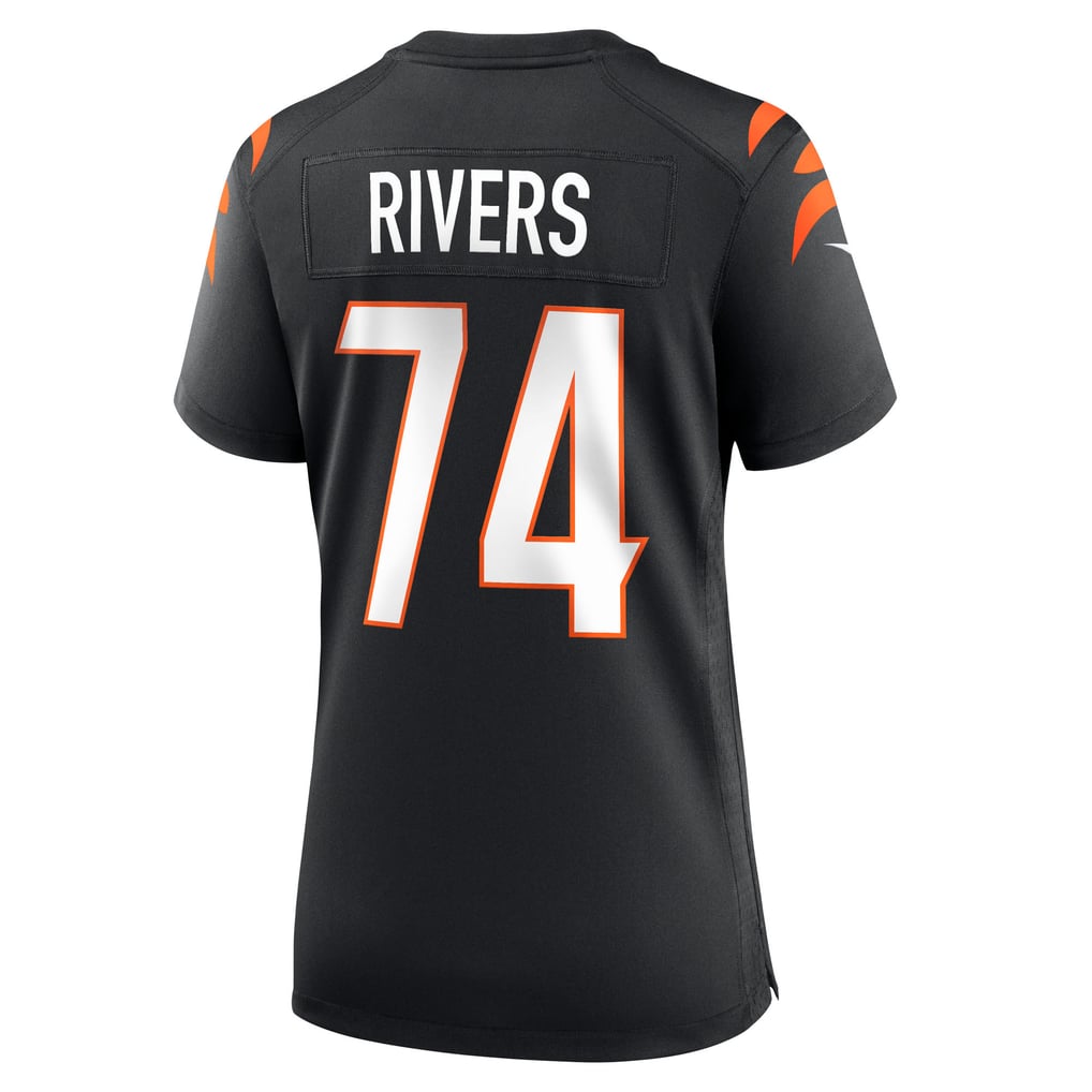 Women's Cincinnati Bengals Jalen Rivers Nike Black Team Game Jersey - Image 4