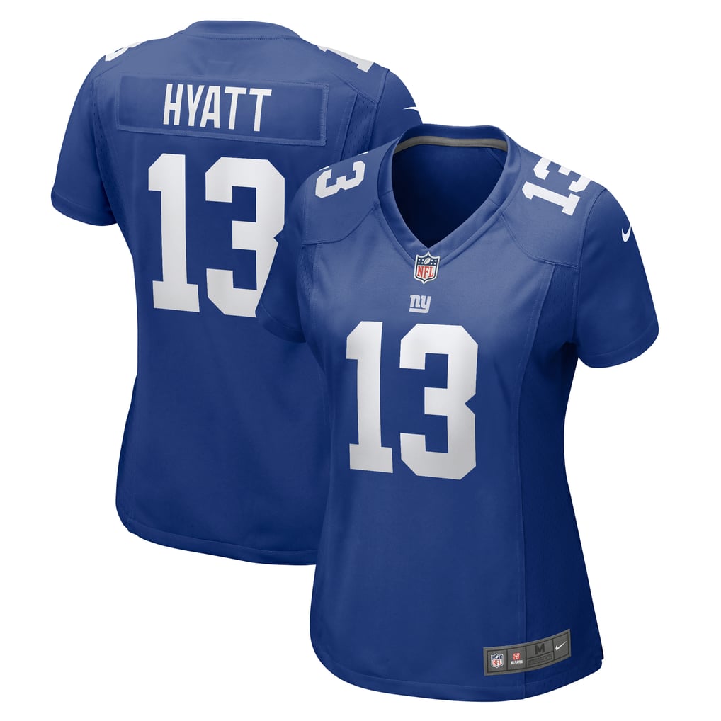 Women's New York Giants Jalin Hyatt Nike  Royal Team Game Jersey - Image 2