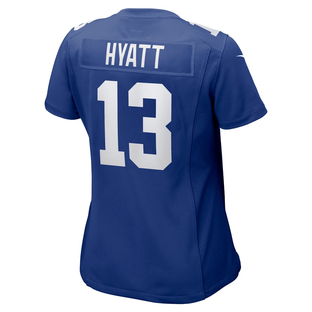 Women's New York Giants Jalin Hyatt Nike  Royal Team Game Jersey - Image 4