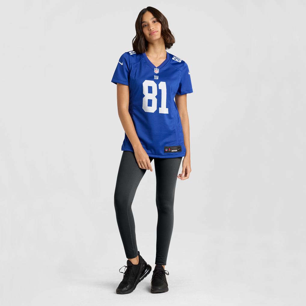 Women's New York Giants Jalin Hyatt Nike Royal Team Game Jersey - Image 3
