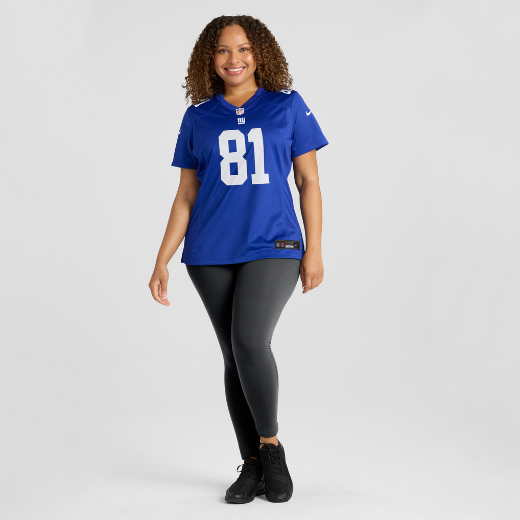 Women's New York Giants Jalin Hyatt Nike Royal Team Game Jersey - Image 5