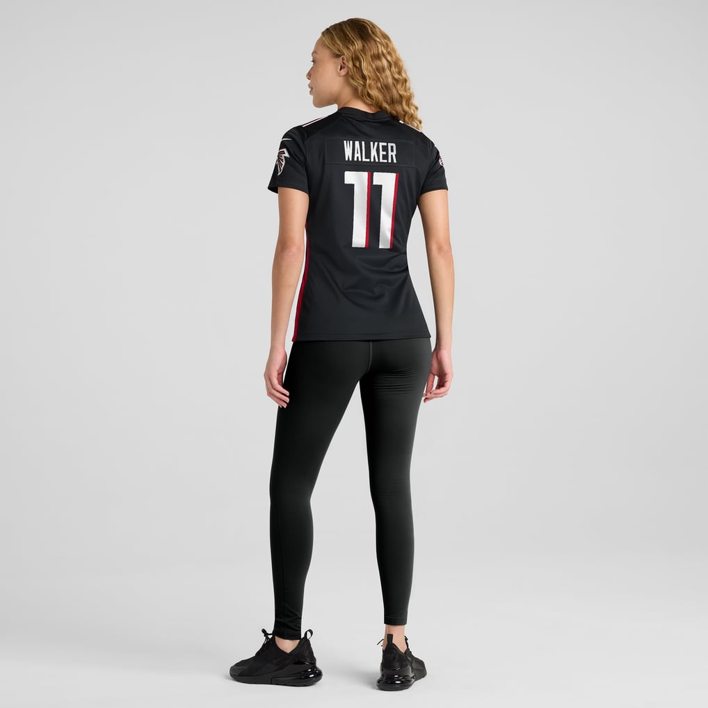 Women's Atlanta Falcons Jalon Walker Nike Black Team Game Jersey