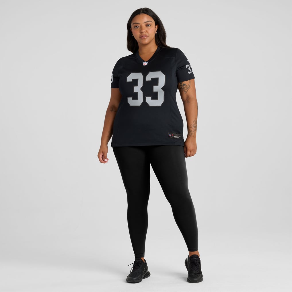 Women's Las Vegas Raiders Jamal Adams Nike  Black Team Game Jersey - Image 7
