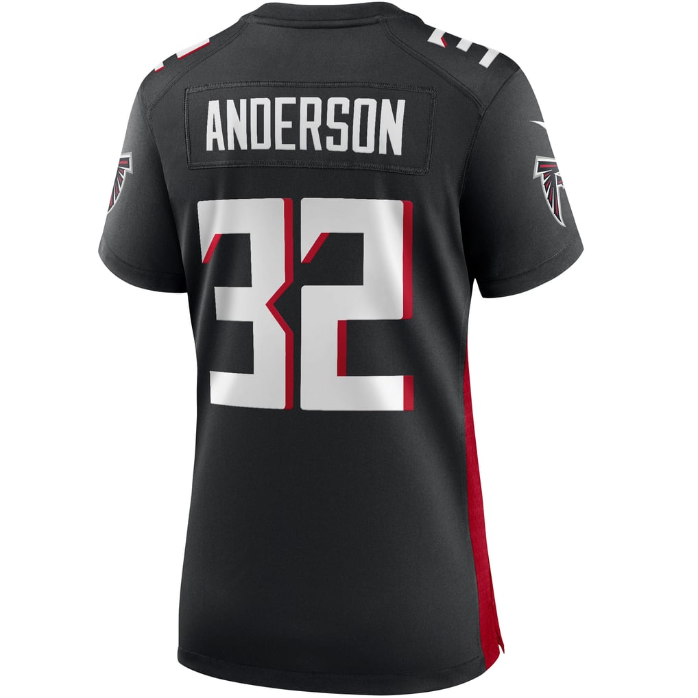 Women's Atlanta Falcons Jamal Anderson Nike Black Game Retired Player Jersey