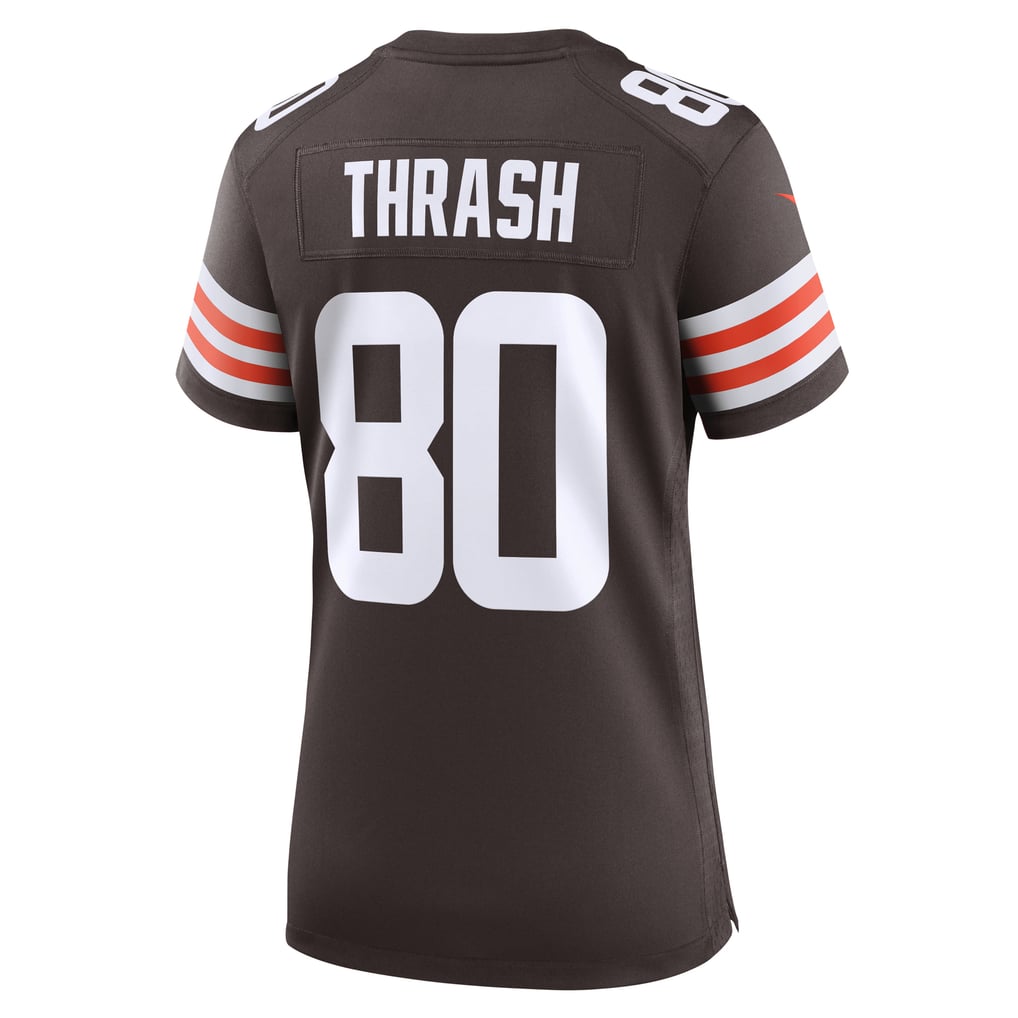 Women's Cleveland Browns Jamari Thrash Nike Brown Game Jersey - Image 4