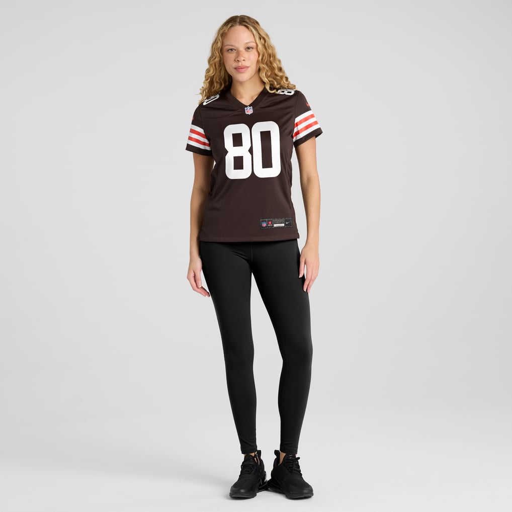 Women's Cleveland Browns Jamari Thrash Nike Brown Game Jersey - Image 5
