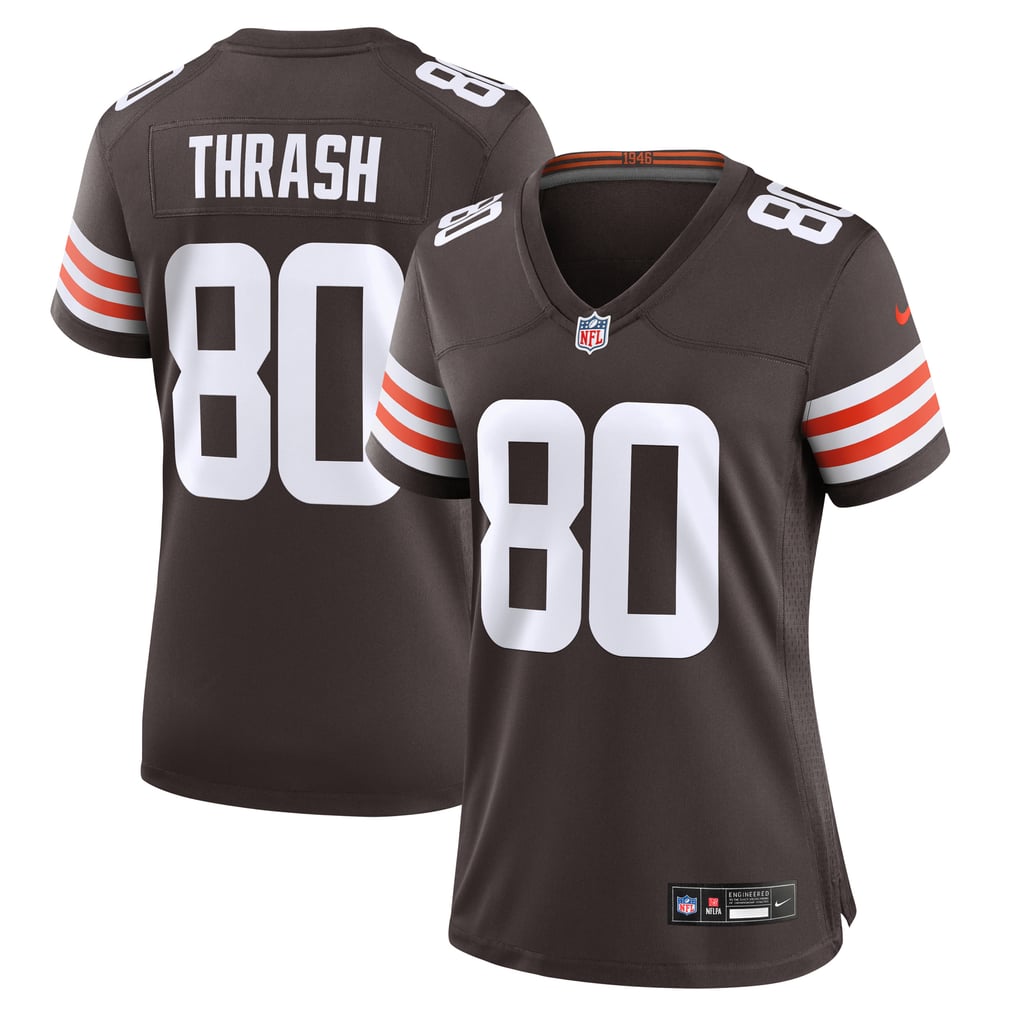 Women's Cleveland Browns Jamari Thrash Nike Brown Game Jersey - Image 1