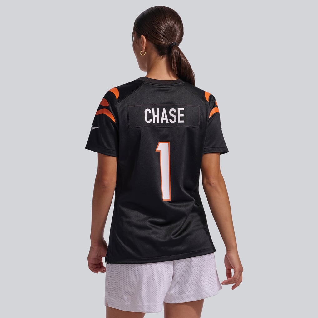 Women's Cincinnati Bengals Ja'Marr Chase Nike Black Game Jersey - Image 4