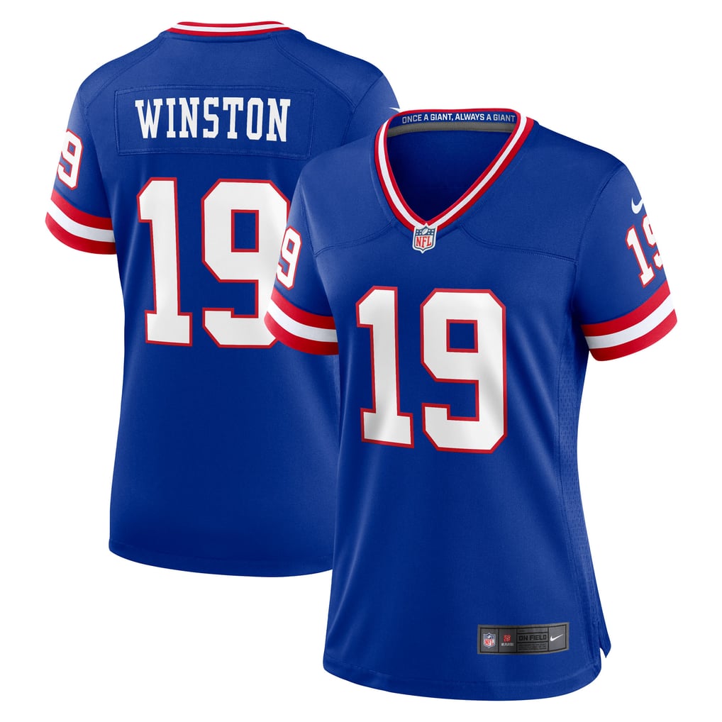 Women's New York Giants Jameis Winston Nike Royal Game Jersey - Image 2