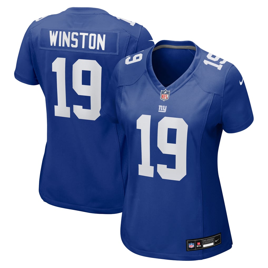 Women's New York Giants Jameis Winston Nike  Royal Team Game Jersey - Image 1