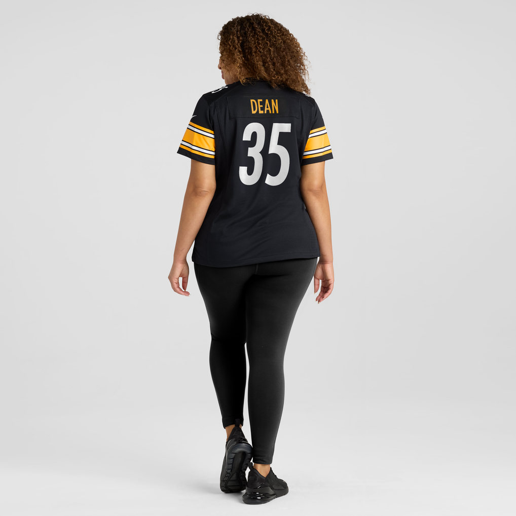 Women's Pittsburgh Steelers Jamel Dean Nike  Black Team Game Jersey - Image 8
