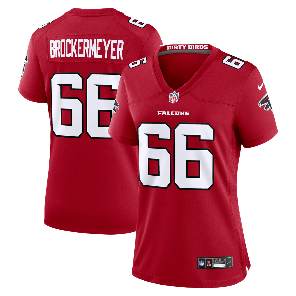 Women's Atlanta Falcons James Brockermeyer Nike Red Team Game Jersey
