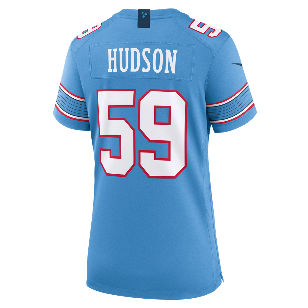 Women's Tennessee Titans James Hudson Nike Light Blue Team Game Jersey - Image 4
