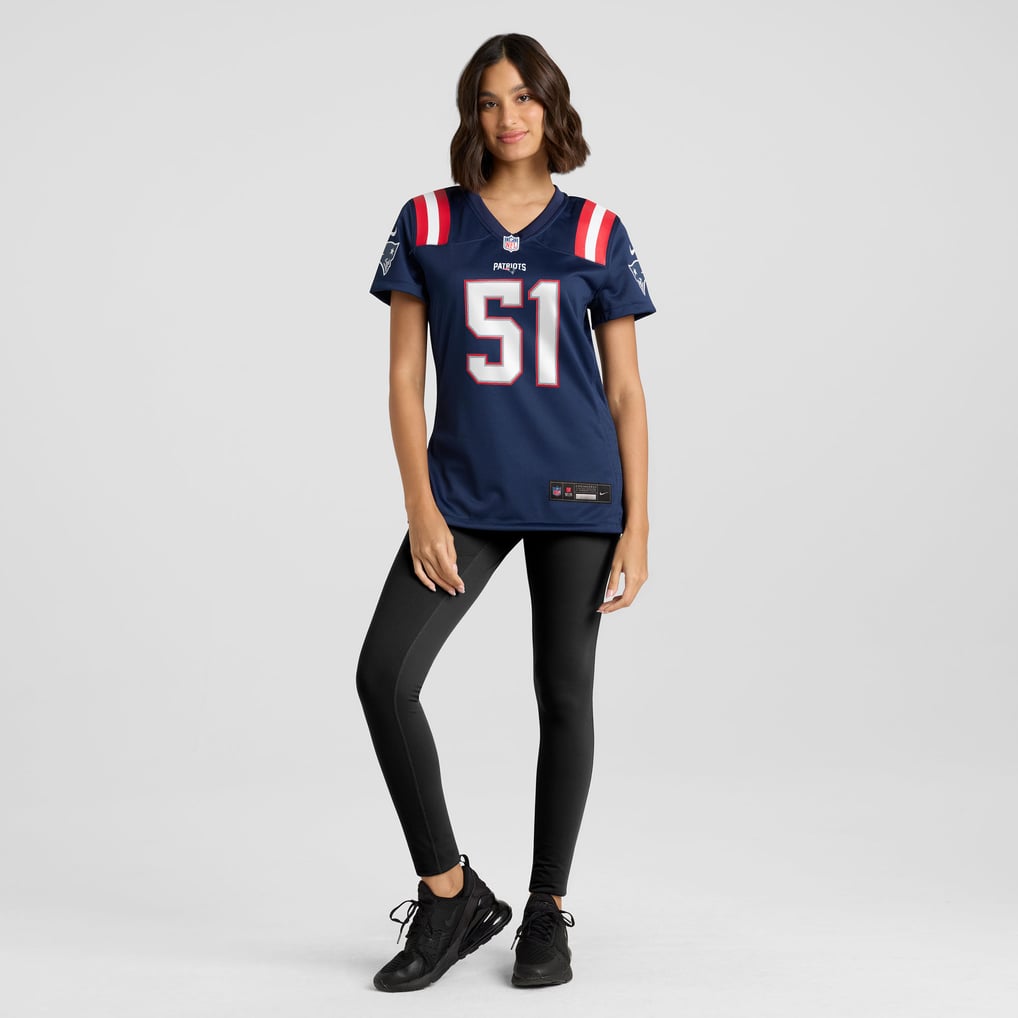 Women's New England Patriots James Hudson Nike Navy Team Game Jersey - Image 3