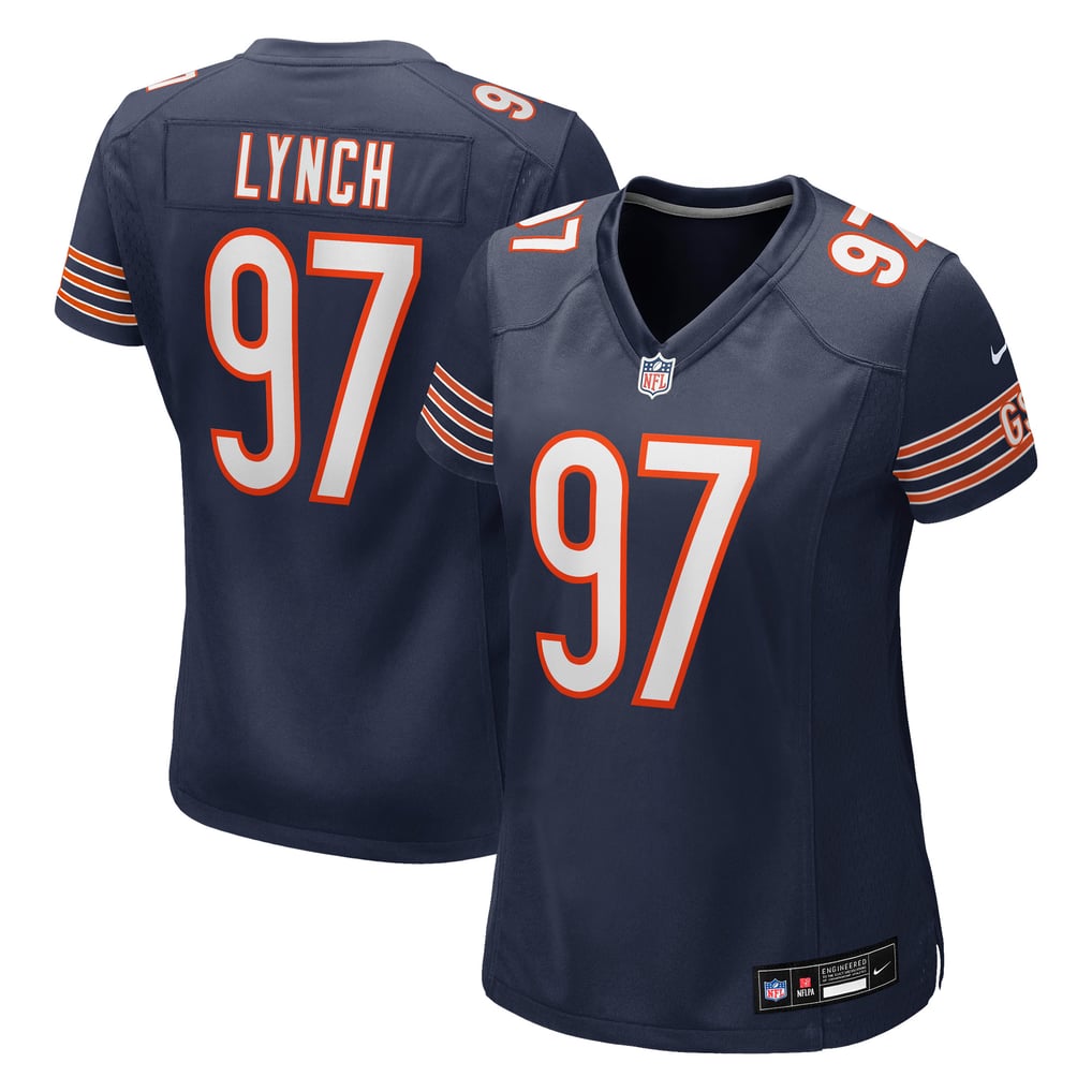 Women's Chicago Bears James Lynch Nike Navy Team Game Jersey - Image 2