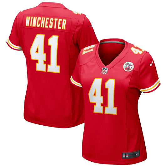 Women's Kansas City Chiefs James Winchester Nike Red Game Jersey - Image 1