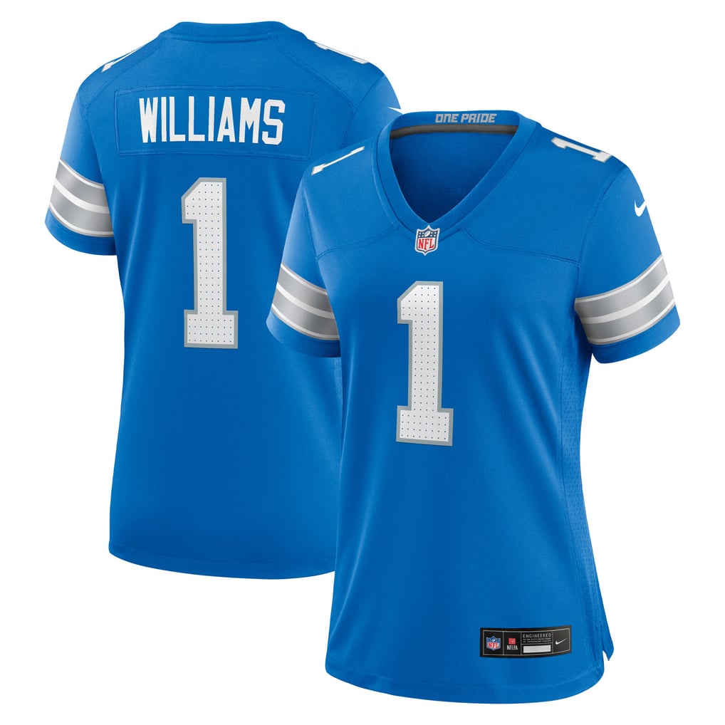 Women's Detroit Lions Jameson Williams Nike Blue Game Player Jersey - Image 2