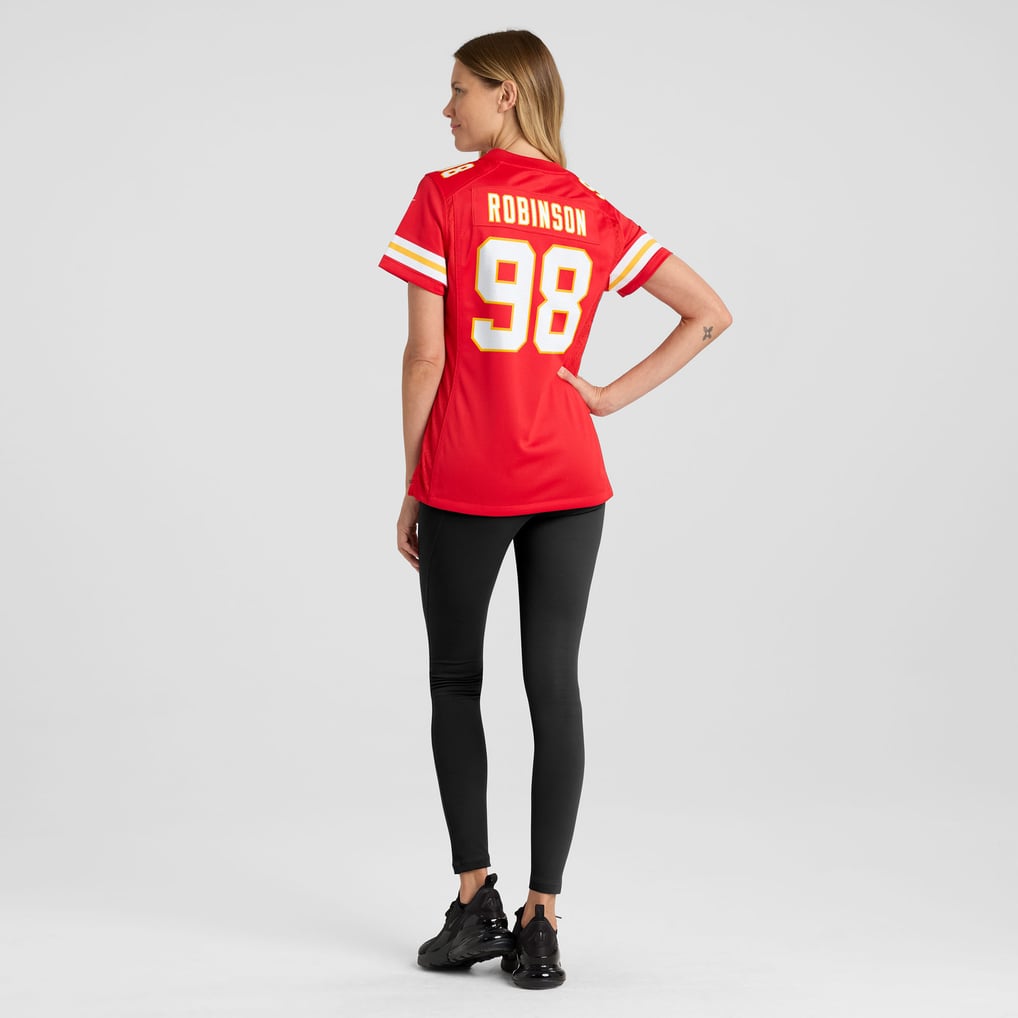 Women's Kansas City Chiefs Janarius Robinson Nike  Red Team Game Jersey - Image 6