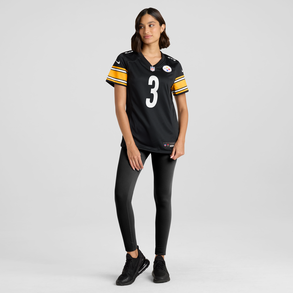 Women's Pittsburgh Steelers Jaquan Brisker Nike  Black Team Game Jersey - Image 3
