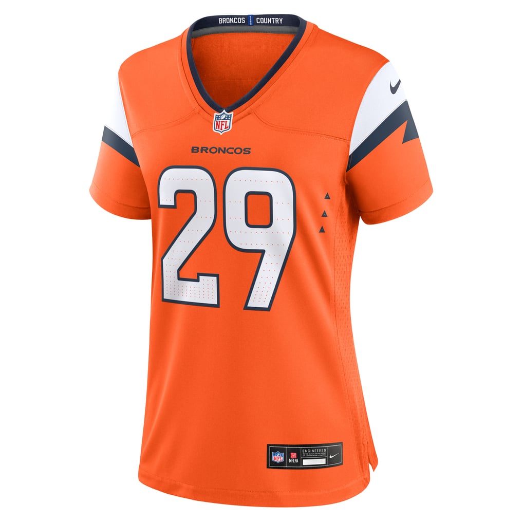 Women's Denver Broncos Ja'Quan McMillian Nike  Orange Team Game Jersey - Image 3